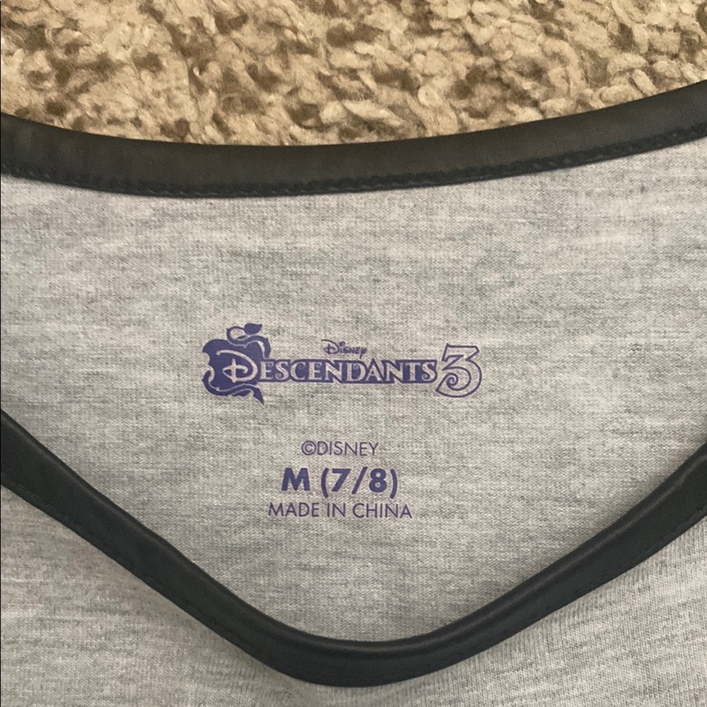 NWOT Disney Descendants 3 Mal T-Shirt & Vest Set - Picture 3 of 14